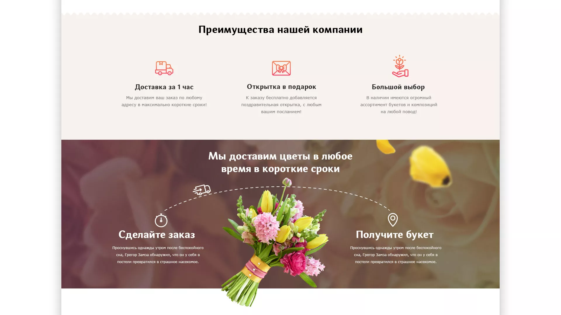 Создание интернет-магазина «Букет-онлайн» по цветам в Нижнекамске