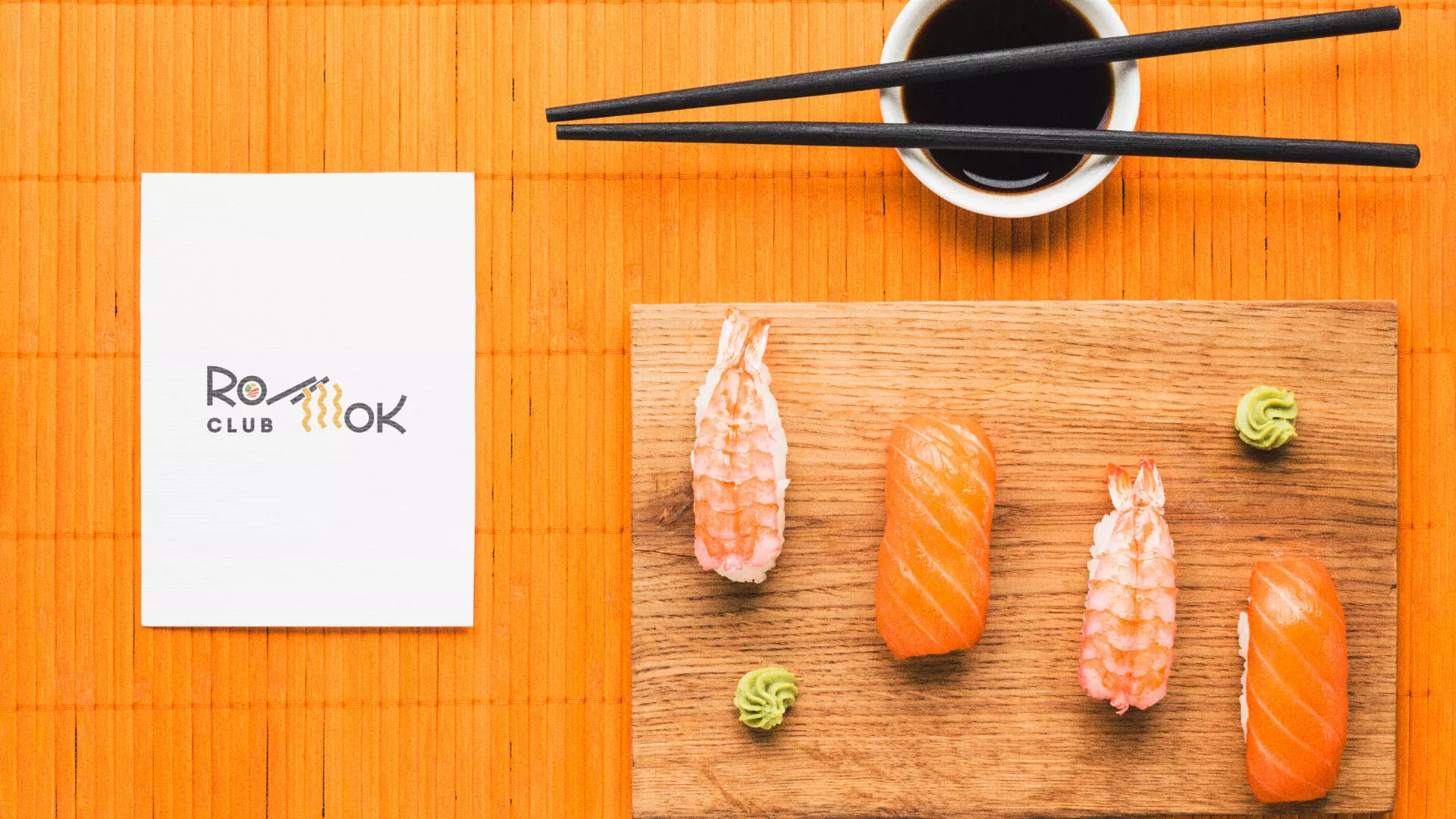 Создание логотипа суши-бара «Roll Wok Club» в Нижнекамске