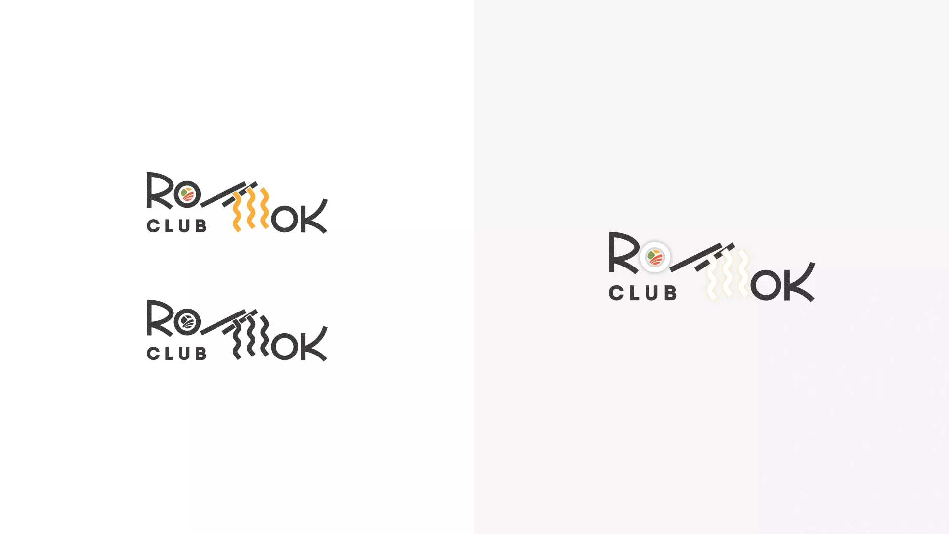 Создание логотипа суши-бара «Roll Wok Club» в Нижнекамске